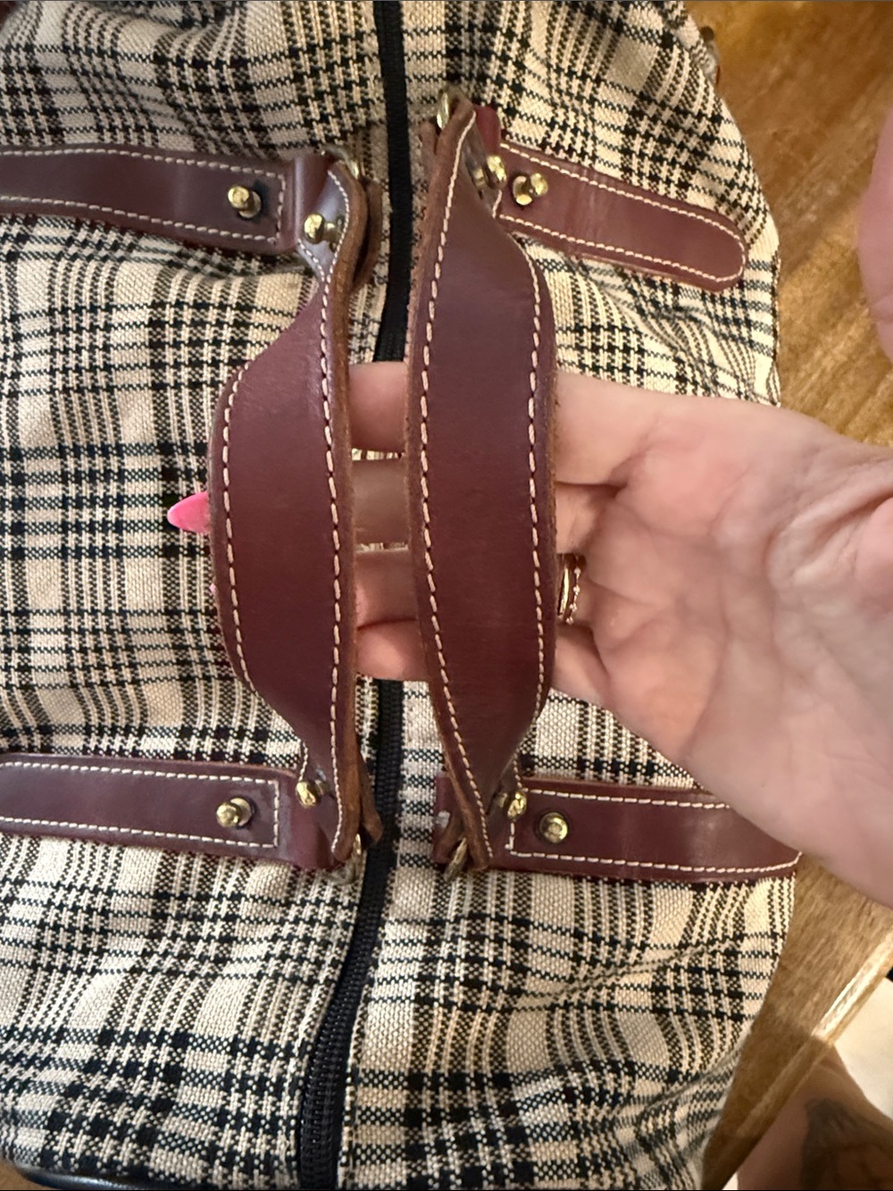 5/A Signature Baker Duffle Bag With Leather Strap - Picture 7 of 10